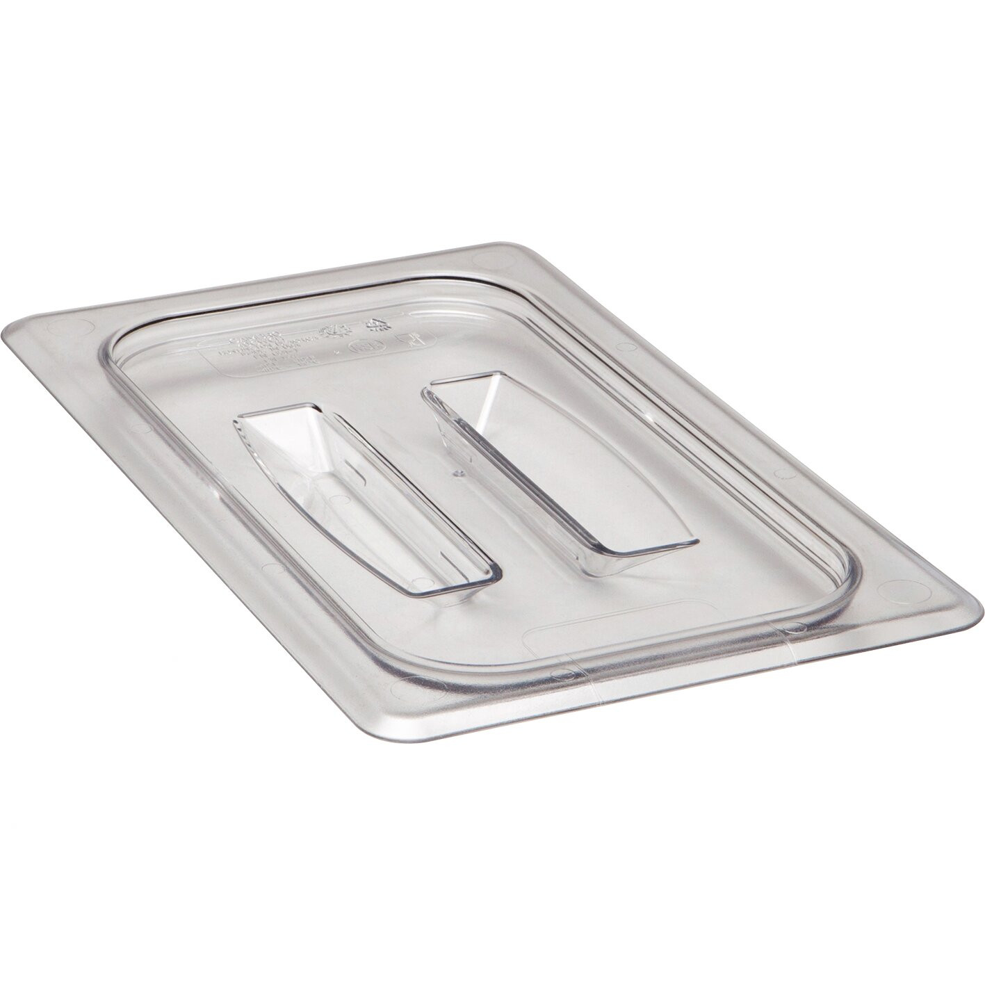 GN-Deckel GN 1/4 265 x 162 mm mit Griff o. Aussparung Copolymer BPA-frei transp.